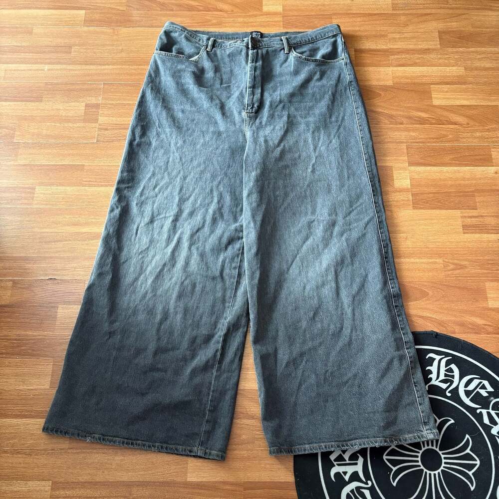 BDG Urban Outfitters A-Wide Leg Jeans in Washed Black